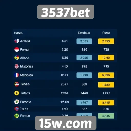 Comparativo de odds entre 3537bet e concorrentes